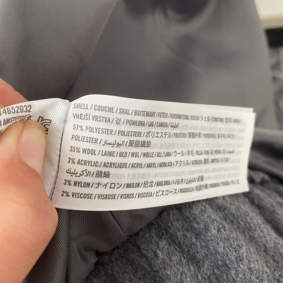 NWT Abercrombie & Fitch Wool Blend Bomber Jacket - Picture 6 of 6